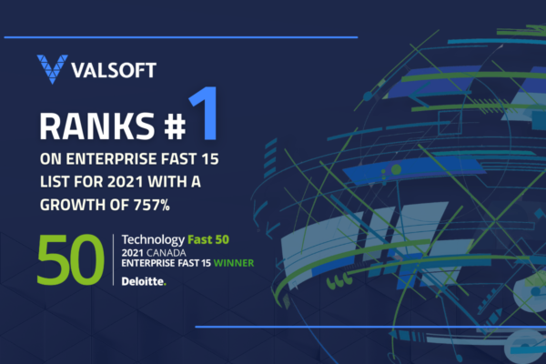 Valsoft takes top spot on Deloitte's Enterprise Fast 15 list for Canada